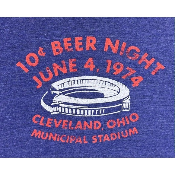 Homage Shirt Adult Medium Blue Columbus Tee Short Sleeve Preppy Made In USA Mens - Picture 3 of 7